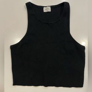 Aritzia Wilfred Free Cropped Ribbed Tank Top